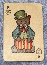Vintage Animal Rummy Card by Russell Card Games - Replacement 8 Bear Card