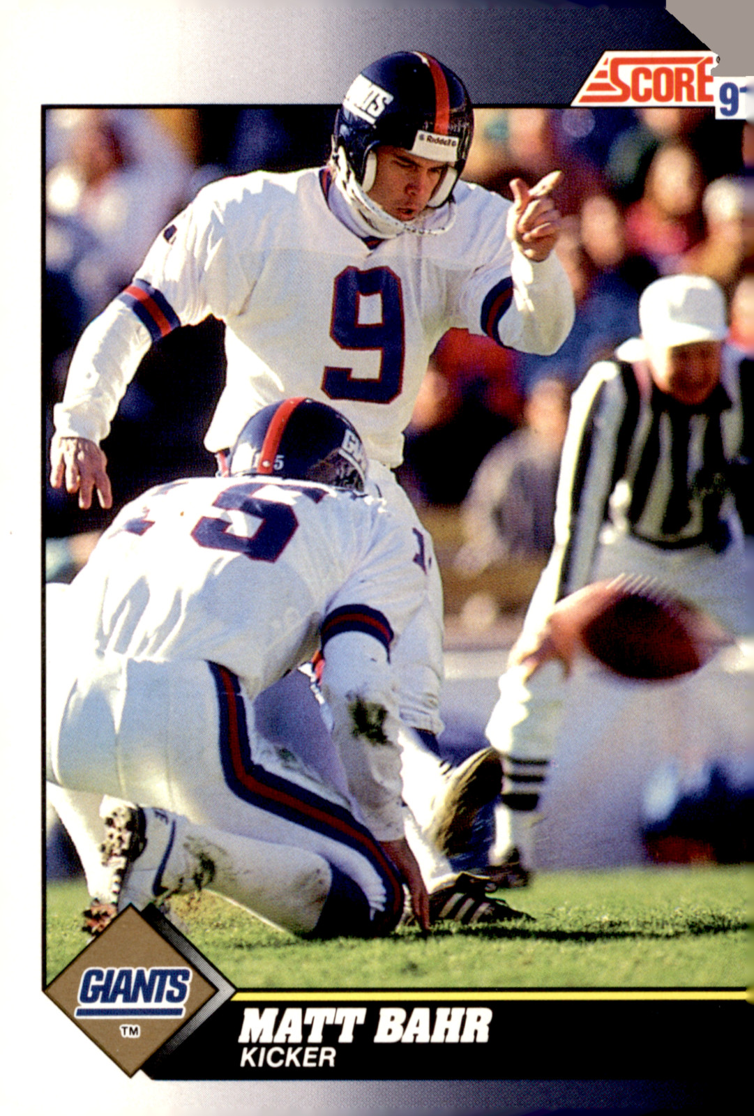 1991 Score - Matt Bahr #481