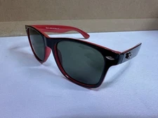 Ray-Ban Wayfarer RB 2140 56mm Red Black w/Black Lens RayBan