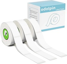 Odolpin 3 Rolls Compatible with Nelko P21 Label Maker Tape,14X40Mm 0.55"X1.57"