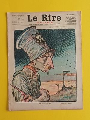 Satirische Zeitschrift LE RIRE ROUGE Nr. 214 21 Dez 1918 GOLGATHA DU RIRE KRONPRINZ 14p.