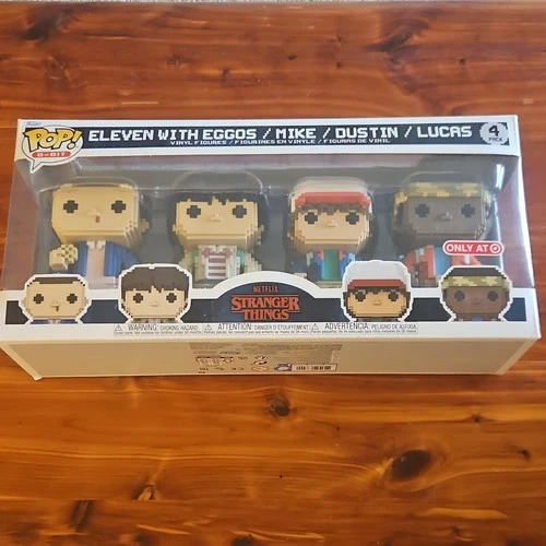 Funko Pop! 8-Bit Stranger Things Eleven Mike Dustin Lucas Target Exclusive 4-Pa…