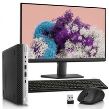 HP 705 G4 Desktop Mini PC AMD Ryzen 5 Pro 2400G 32GB RAM 1TB SSD 24 LED Win 11