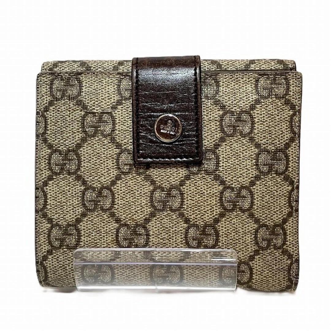 Gucci GG Supreme Portefeuille W Hook 115052 Portefeuille Double Unisexe [Utilisé] [Le lendemain de