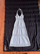 Vintage 1960s/70s Blue/green Women s Dress Qu...