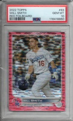 2022 TOPPS 83 WILL SMITH RED FOILBOARD	159/199 GEM MINT 10 POP1!