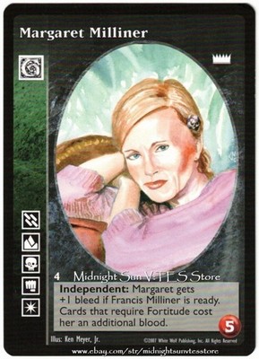 Margaret Milliner Giovanni Lords of the Night V:TES VTES Vampire CCG