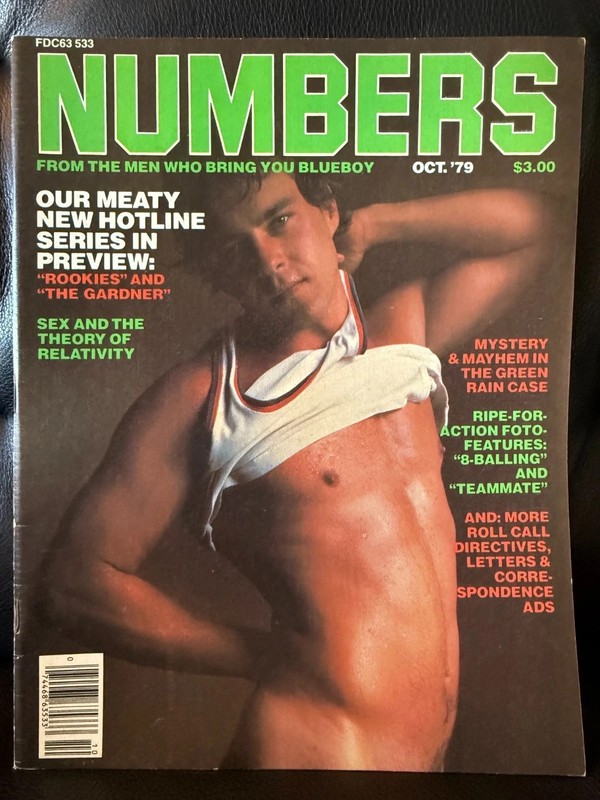 Numbers Magazine 10/79 vintage gay interest male pinups
