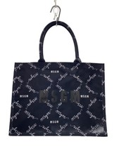 MSGM Borsa Tote, Tela, Nero, Stampa All-over, 3542MDZ75