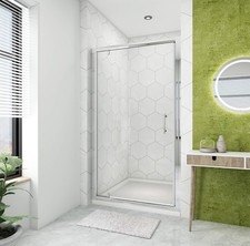 Collection ELEGANT 900mm Pivot Hinge Shower Door 6mm Safety Glass Reversible 