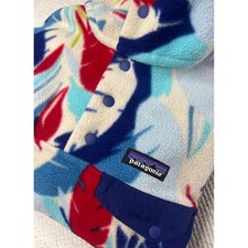 Patagonia Synchilla Fleece Pullover Women's XXS Colorful Tropical Leaf Snap-T