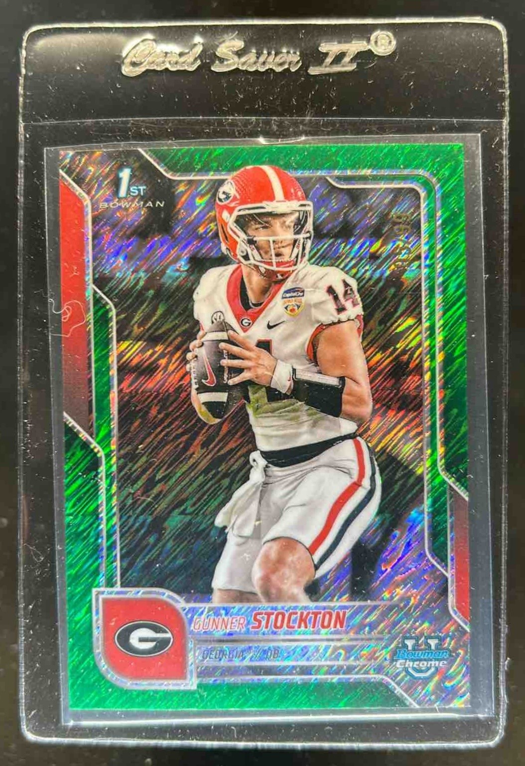 2025 Bowman Chrome U Gunner Stockton Green Shimmer Refractor 1st #/99