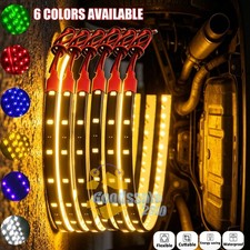 6PCS 12V 12" 1FT 15SMD Flexible LED Strip Light Waterproof For Car RV motorcycle