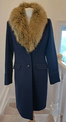 Joules Langley Tweed Mantel Gr. 10 Top Zustand Navy. J21