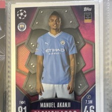 Topps 2023-24 Match Attax UEFA Manuel Akanji Eliminator #15 Manchester City Card