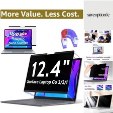 Magnetic Privacy Screen for Surface Laptop Go 3/2/1 12.4 Inch, Removable Anti...