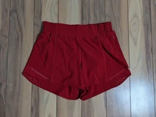 EUC! Lululemon Hotty Hot Shorts In Red Size 8