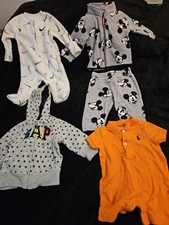 Baby Clothes Lot 3  6 Months Nike GAP Ralph Lauren Disney Mickey Outfit Bundle B3