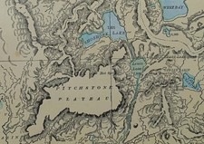 Vintage 1903 YELLOWSTONE PARK Map 11"x14" ~ Antique Original OLD FAITHFUL GEYSER