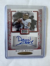 2021 SAGE Premier Draft David Moore Rookie Auto Red Parallel RC #A199