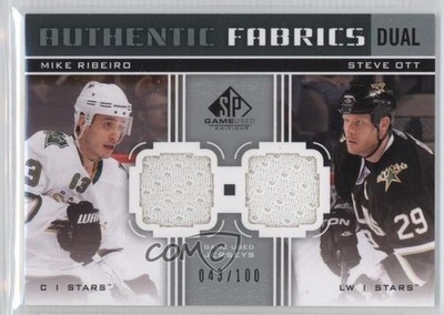 2011 SP Game Used Edition Authentic Fabrics Dual /100 Mike Ribeiro Steve Ott 2a8