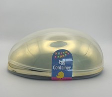 Plastic Fillable Easter Egg Container 5.25 Candy Treat Storage Gold