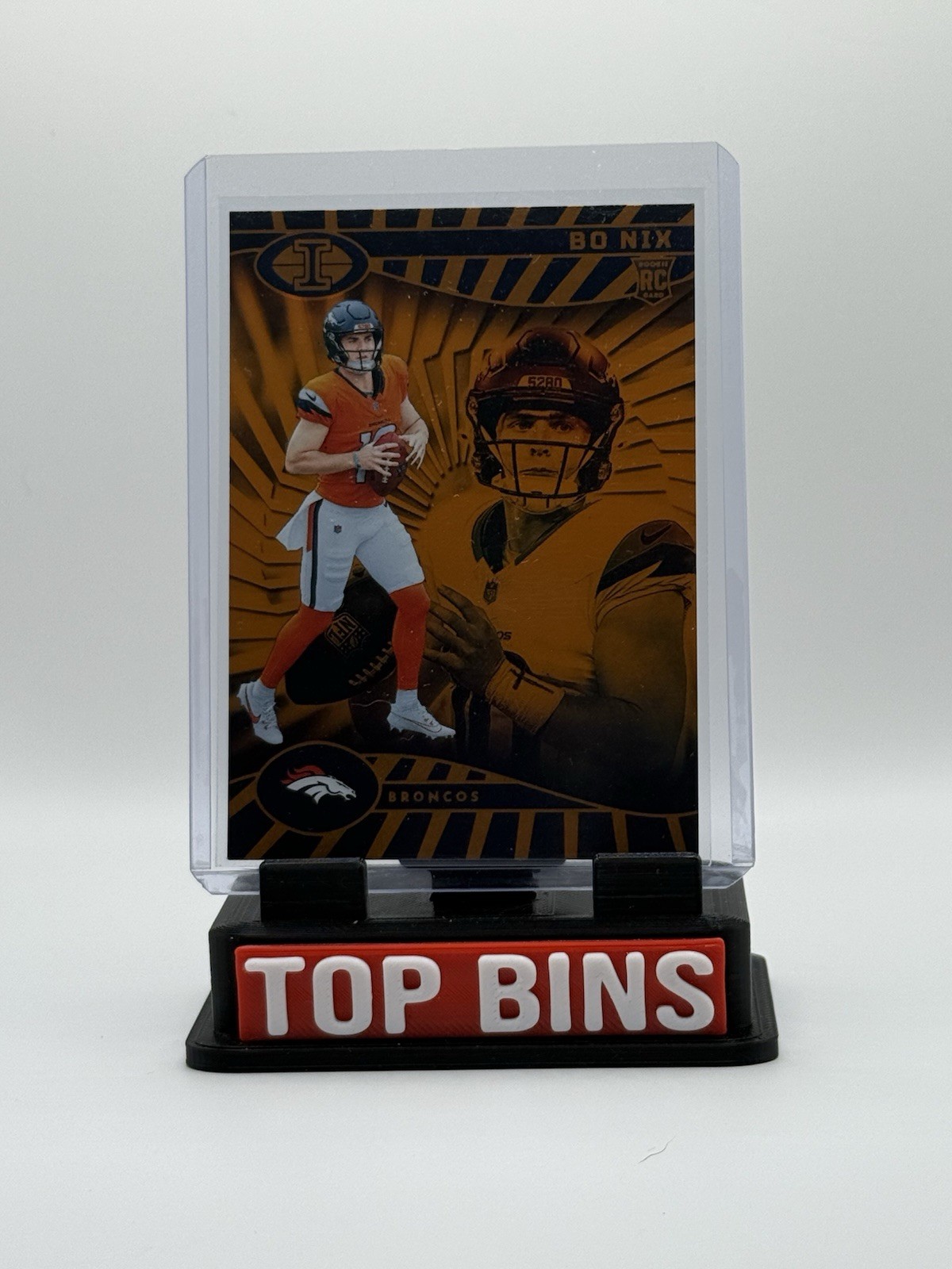2024 Panini Illusions - Bo Nix #22 Trophy Collection Orange (RC)