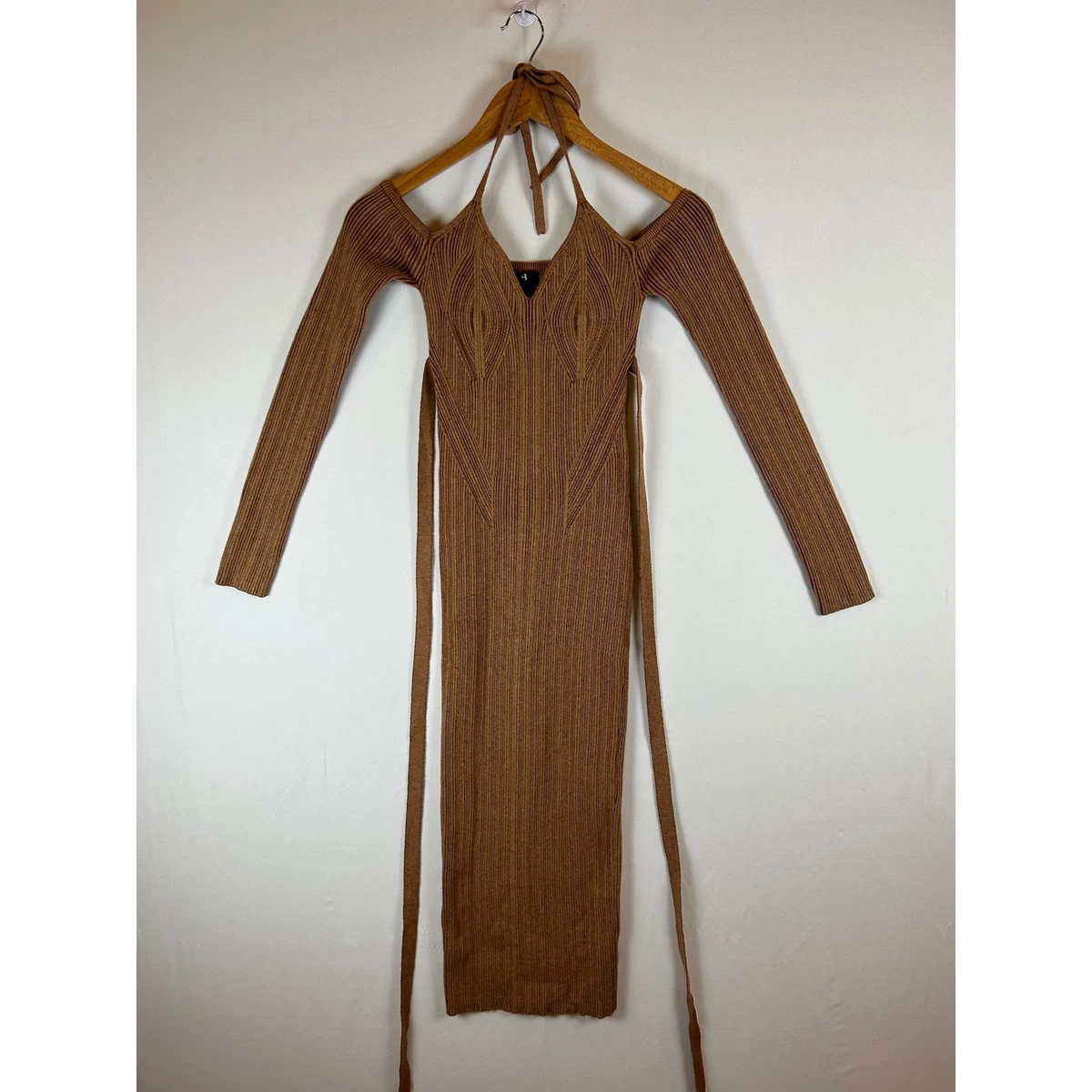 leopard print bodycon dress long sleeve Modal Long-Sleeve Mini Dress in Leopard Print - S