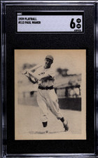 Paul Waner 1939 Play Ball Baseball Card #112. SGC 6. EX-NM