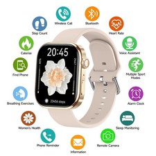 P98 Smart Watch 2.01" HD Bluetooth Call Fitness Tracker Android iOS Waterproof
