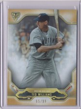 2020 Topps Triple Threads Baseball Ted Williams Gold card # 65/99 BOSTON RED SOX