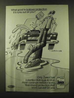 1973 Du Pont Zerex Anti-Freeze Ad - Boilover