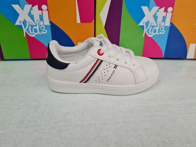 XTI Sneaker mit Schnürung (vegan), Kinder - (weiß) 
