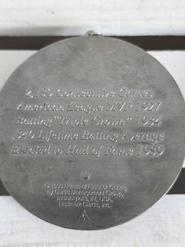 Lotto di 3 ornamenti vintage Hallmark Keepsake leggende del baseball usati in ottime condizioni 94- 96 - Foto 7 di 8