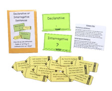 Teacher Made Literacy Center Resource Game Declarative Interrogative Sentences