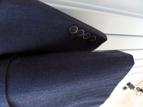 Men's HACKET Navy Jacket In Size 40R Wool Cotton BNWT RRP £350 - Picture 10 of 12