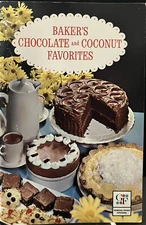 Vintage Bakers Chocolate and Coconut Favorites. 1962 1st Printing