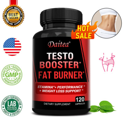 TESTO BOOSTER - Steigerung der Muskelmasse Kraft - Fatburner Sexuelle Leistun...