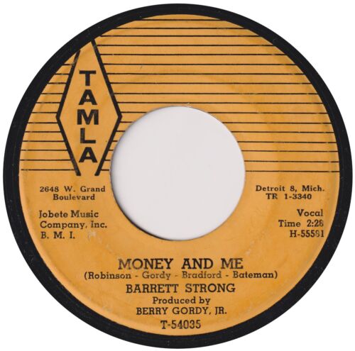 BARRETT STRONG “Money And Me” TAMLA (1961) - Picture 1 of 2