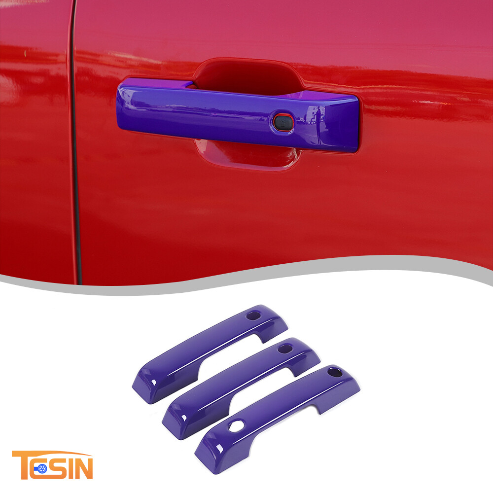 Purple Exterior Door Handle Cover Trim Shell For Ford Bronco 2021-23 Accessories