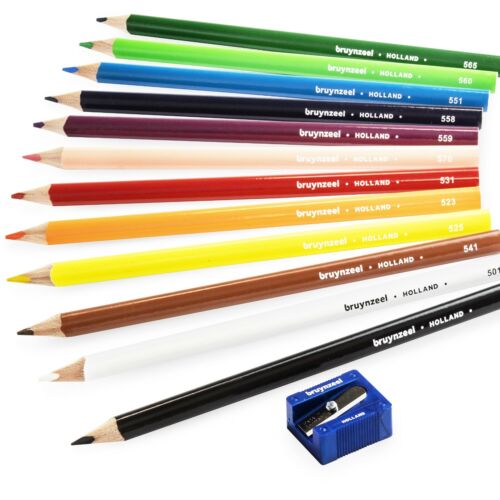 Bruynzeel Triple Colouring Pencils - Triangular Shaped - 12 Assorted Colours - 第 1/3 張圖片