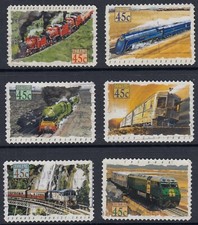Australia  1993 Trains Railway Self Adhesive set SG 1411 - 1416  good used