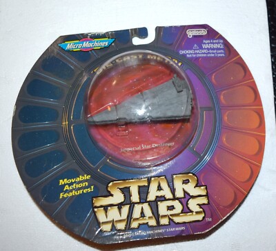 vtg 1996 Galoob STAR WARS Micro Machines Die-Cast Imperial Star Destroyer-MIP