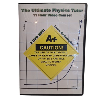 Ultimate Physics Tutor DVD Set 11 Hour Video Course A+ Learn By Example Math DVD