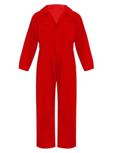 Kid Turndown Collar Coveralls Long Sleeve Jumpsuit Outwear Cosplay Dress Up - Picture 19 of 61