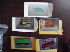 Lot of 5 Vintage TCA Atlantic Division Train Meet Aluminum Small Signs 3x2"