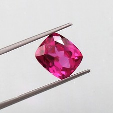 AAA 12x10 MM Natural Flawless Ceylon Pink Sapphire Loose Cushion Cut Gemstone