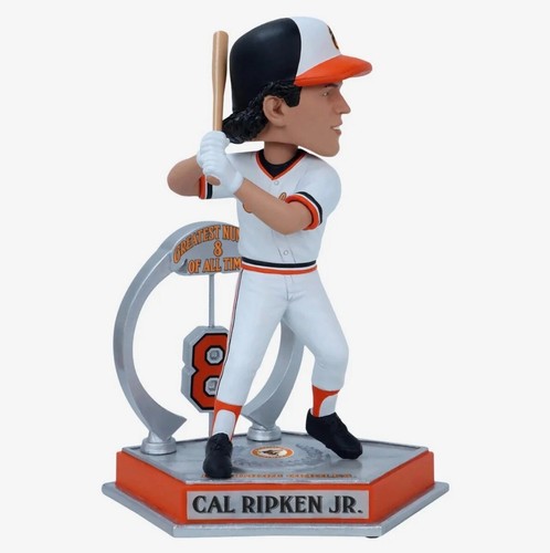 CAL RIPKEN JR BALTIMORE ORIOLES JERSEY GREATS #8 BOBBLEHEAD