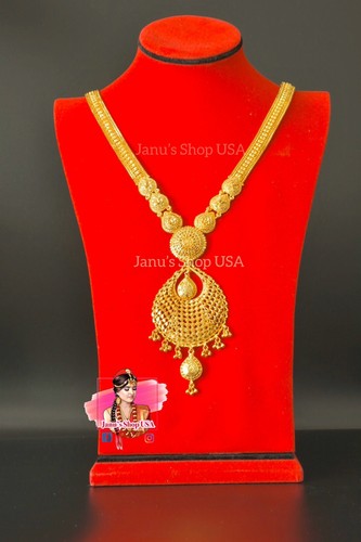 24K Gold plated long necklace rani haar 