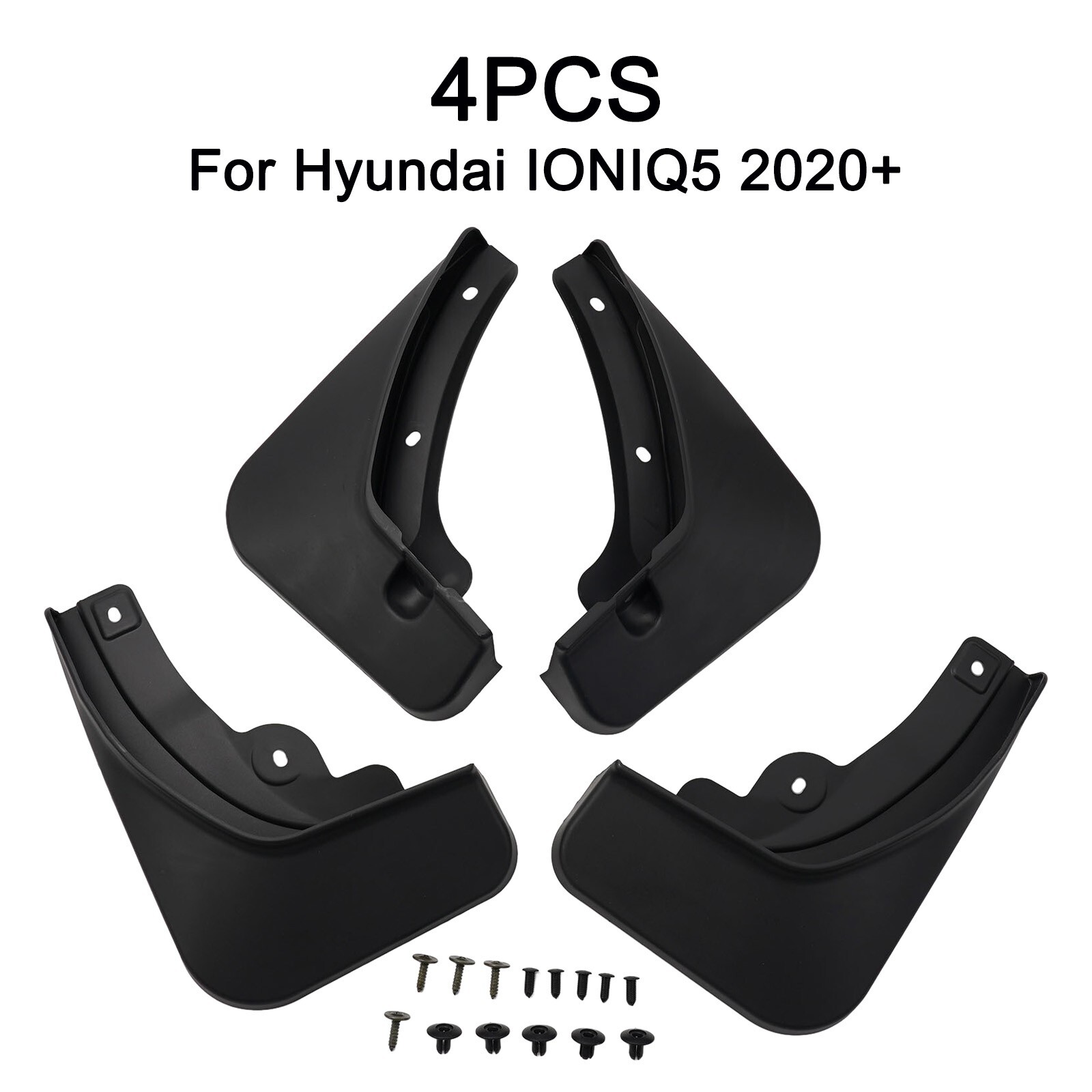 For Hyundai Ioniq 5 2020+ Car Black Splash Guards Mud Flaps Guards